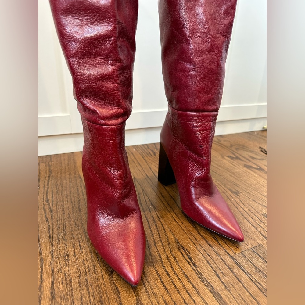 Zara Knee Length Heeled Boots